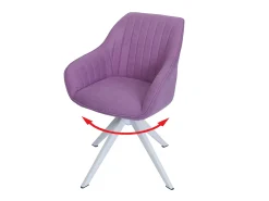 Silla de comedor MCW-K27, violeta