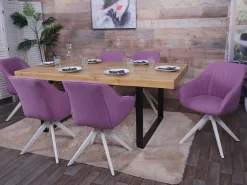 Silla de comedor MCW-K27, violeta