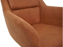 Silla de comedor MCW-K33 (juego de 6), aspecto ante marrón