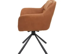 Silla de comedor MCW-K33 (juego de 6), aspecto ante marrón