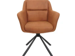 Silla de comedor MCW-K33 (juego de 6), aspecto ante marrón