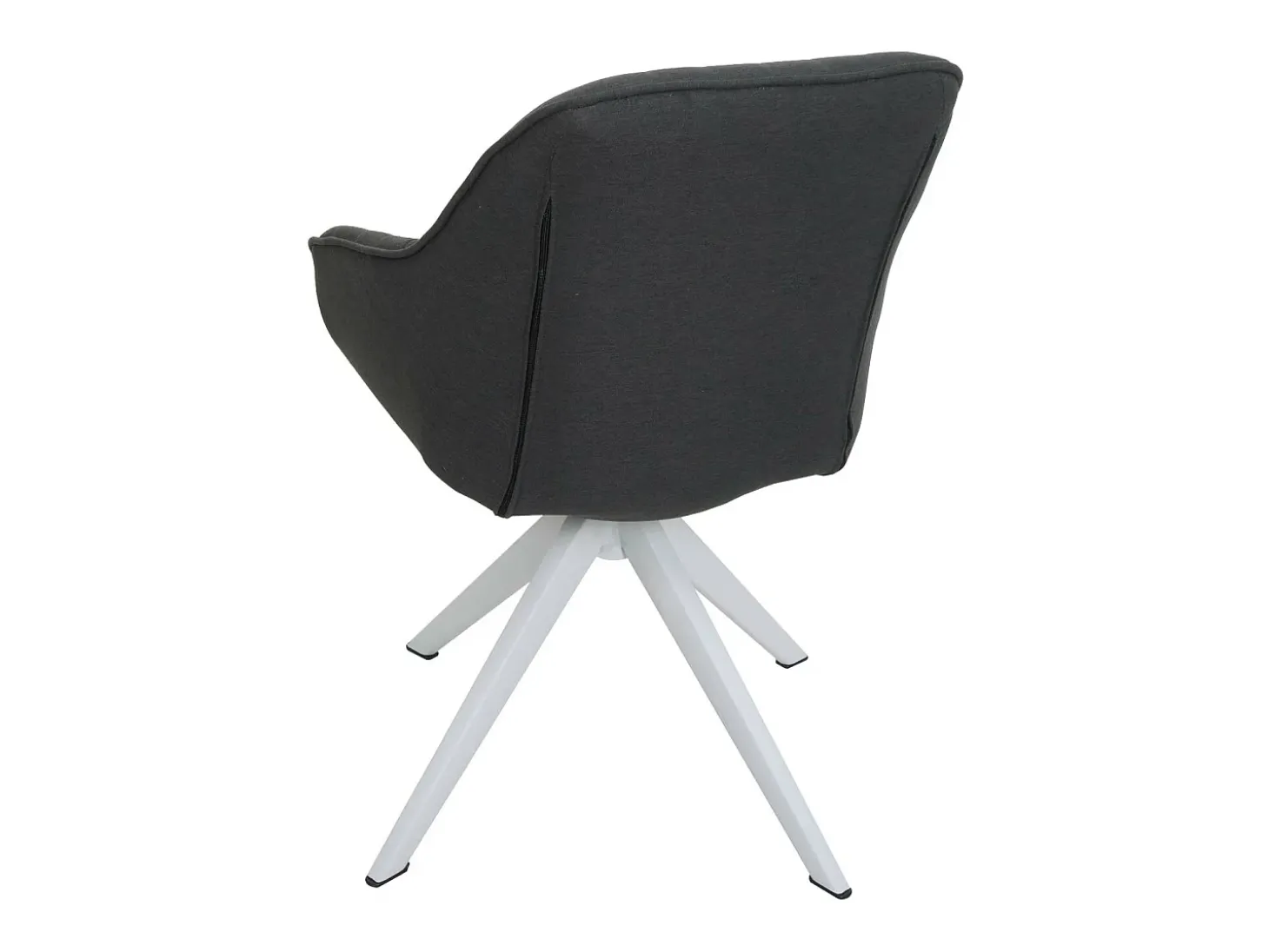 Silla de comedor MCW-K27 (juego de 6), gris oscuro