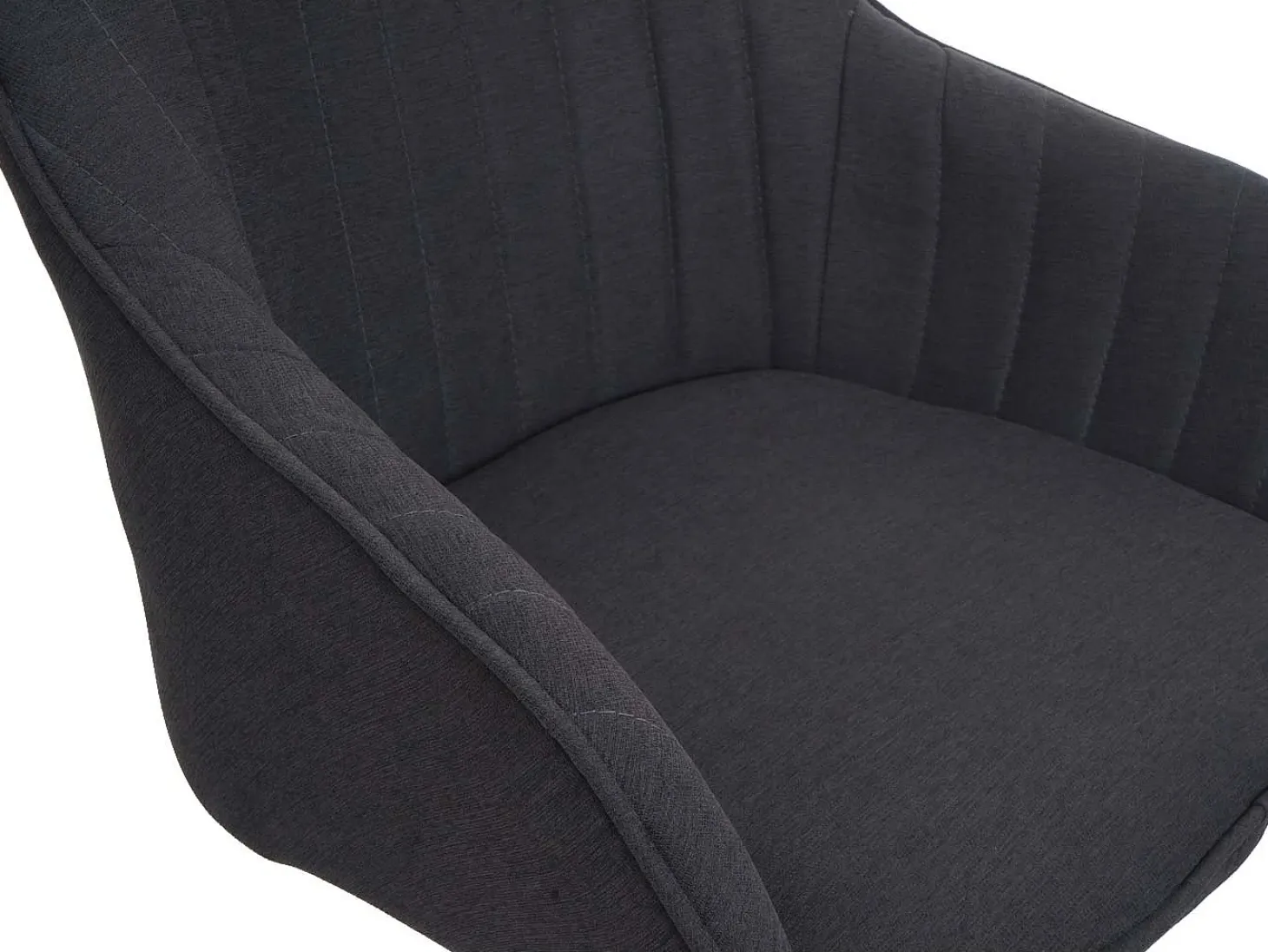 Silla de comedor MCW-K27 (juego de 6), gris oscuro