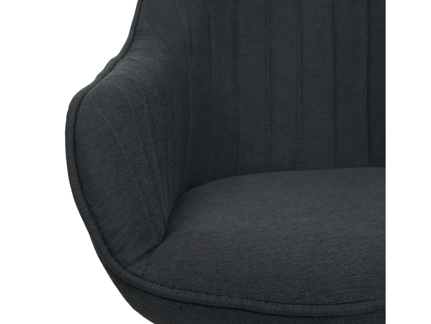 Silla de comedor MCW-K27 (juego de 6), gris oscuro