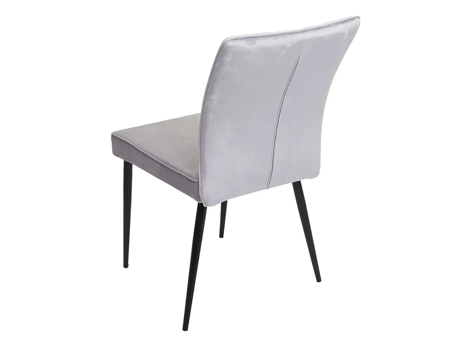 Silla de comedor MCW-K16 (juego de 6), gris claro