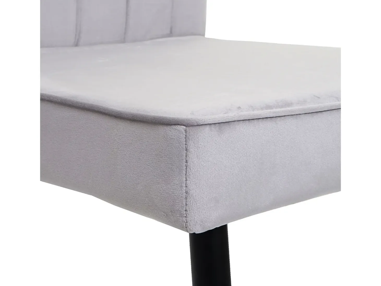 Silla de comedor MCW-K16 (juego de 6), gris claro