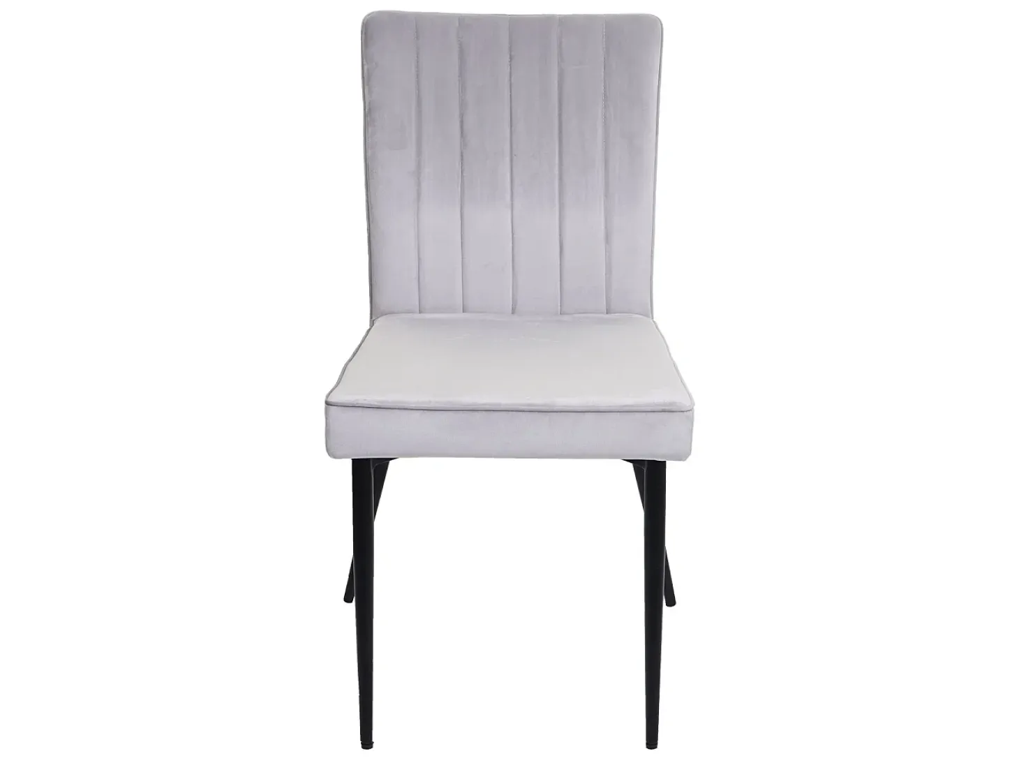 Silla de comedor MCW-K16 (juego de 6), gris claro
