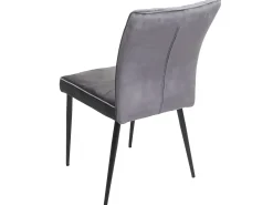 Silla de comedor MCW-K16 (juego de 6), gris oscuro