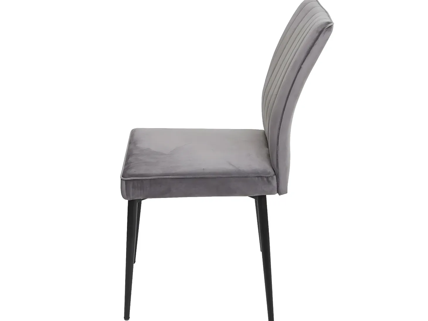 Silla de comedor MCW-K16 (juego de 6), gris oscuro