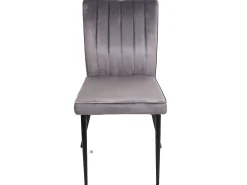 Silla de comedor MCW-K16 (juego de 6), gris oscuro