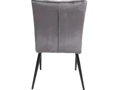 Silla de comedor MCW-K16 (juego de 6), gris oscuro