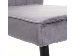 Silla de comedor MCW-K16 (juego de 6), gris oscuro