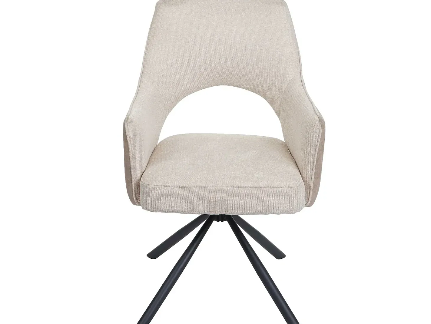 Silla de comedor MCW-K30 (juego de 6), crema