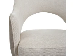 Silla de comedor MCW-K30 (juego de 6), crema