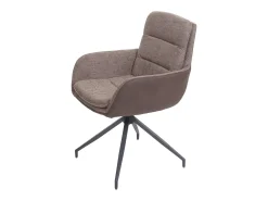 Silla de comedor MCW-K32 (juego de 6), marrón-marrón oscuro