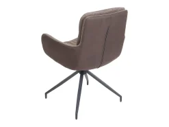 Silla de comedor MCW-K32 (juego de 6), marrón-marrón oscuro