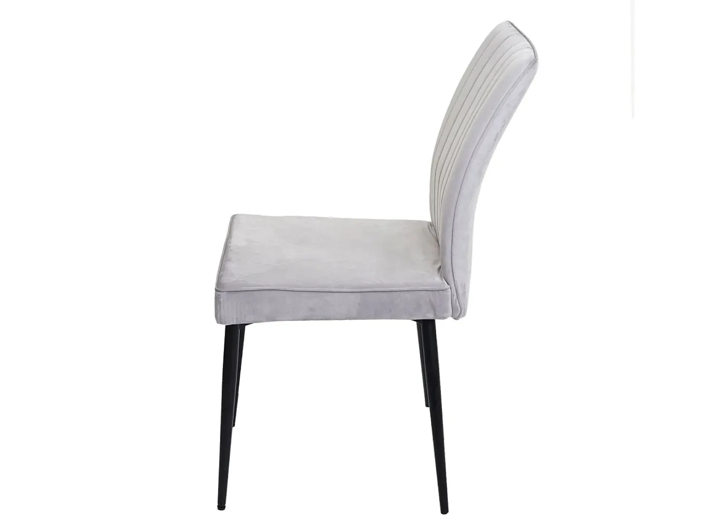 Silla de comedor MCW-K16 (set de 2), gris claro