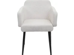 Silla de comedor MCW-L13, crema-blanco