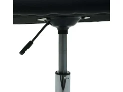 Silla de comedor MCW-L92, piel sintética negra