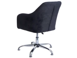 Silla de comedor MCW-L92, tela/textil gris oscuro