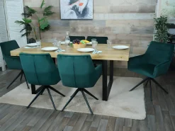 Silla de comedor MCW-L91 (juego de 6), verde