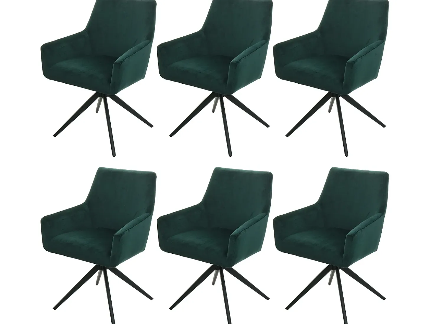 Silla de comedor MCW-L91 (juego de 6), verde