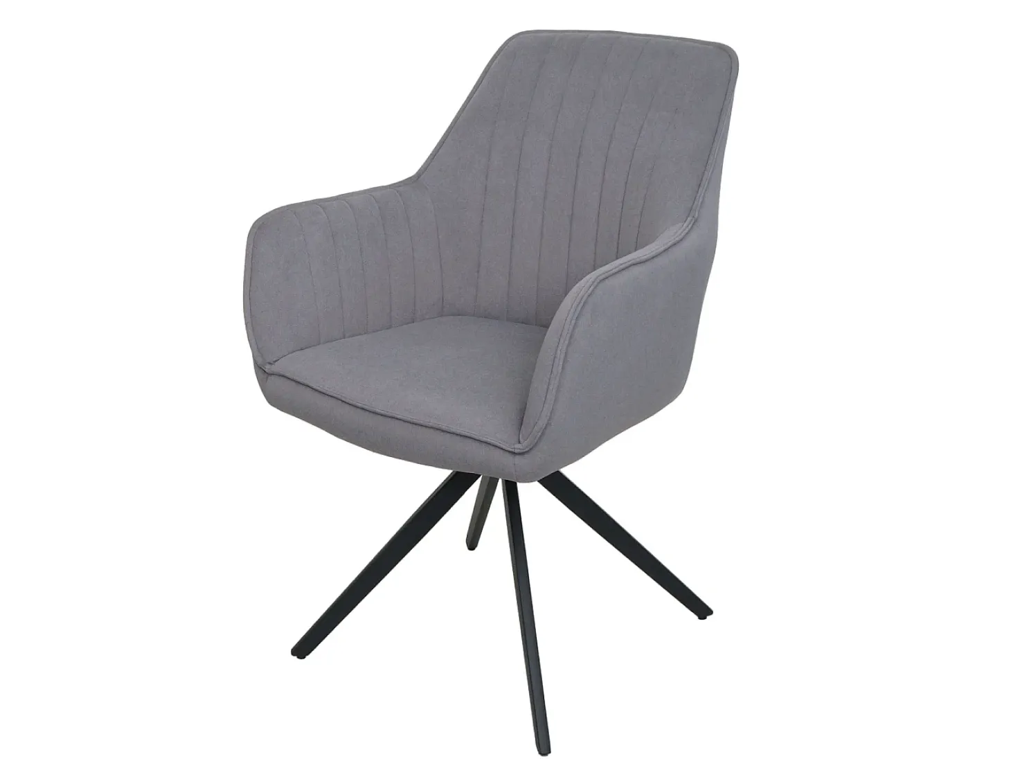 Silla de comedor MCW-L79 (set de 2), gris claro
