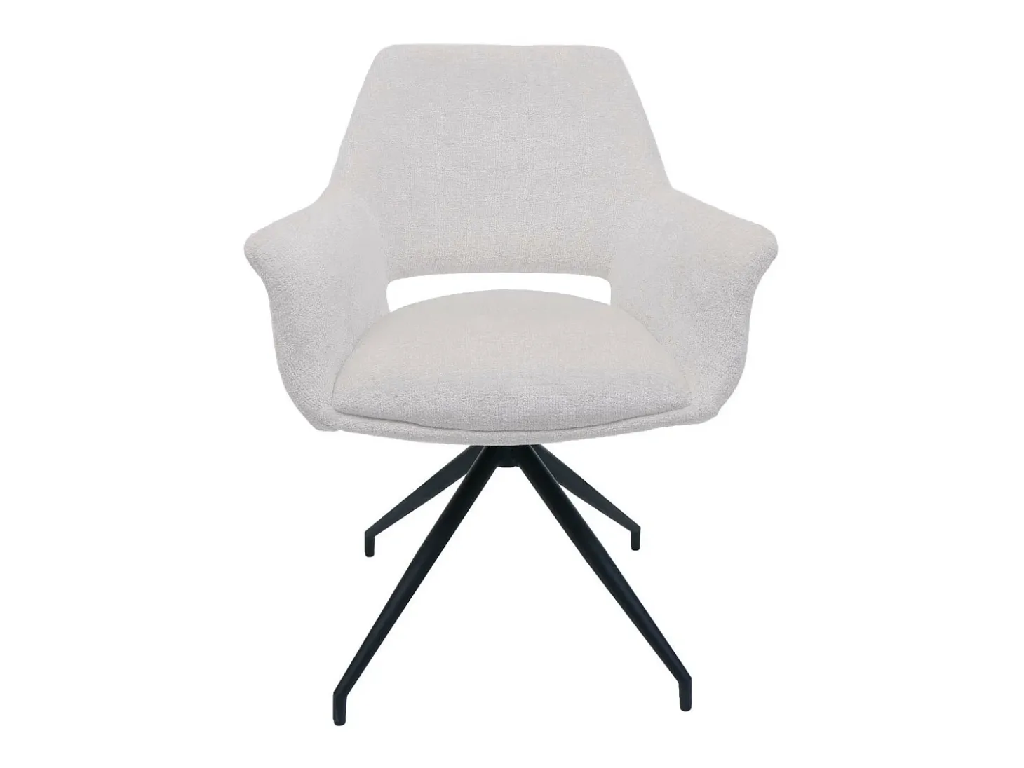 Silla de comedor MCW-M53, crema-blanco