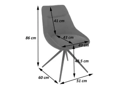 Silla de comedor MCW-M65, crema-beige