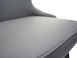 Silla de comedor MCW-M60 (juego de 6), gris oscuro-gris claro