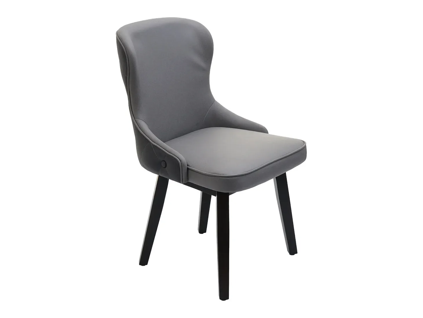 Silla de comedor MCW-M60 (juego de 6), gris oscuro-gris claro