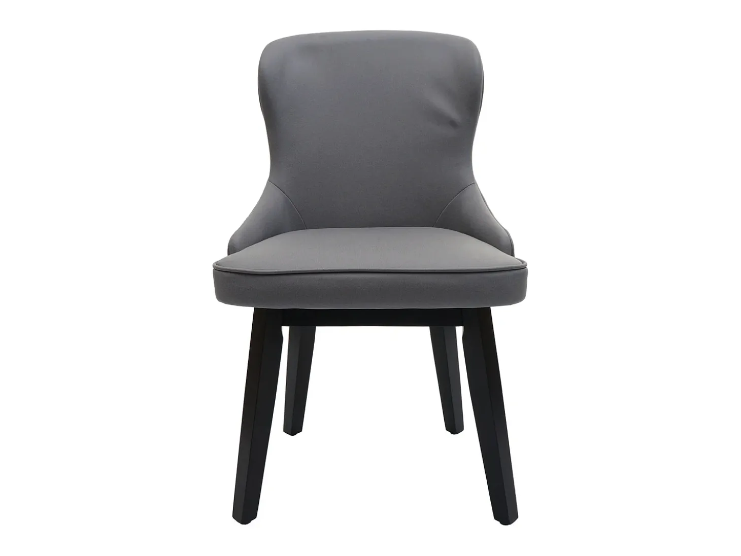 Silla de comedor MCW-M60 (juego de 6), gris oscuro-gris claro