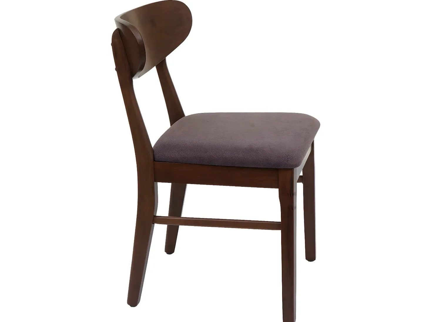 Silla de comedor MCW-M59 (juego de 6), estructura oscura, topo