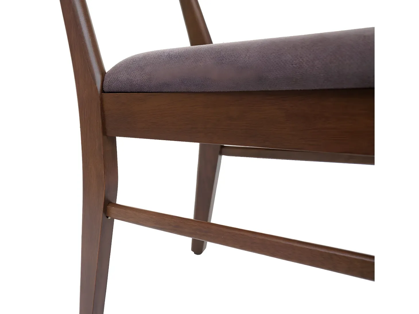 Silla de comedor MCW-M59 (juego de 6), estructura oscura, topo