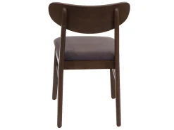 Silla de comedor MCW-M59 (juego de 6), estructura oscura, topo