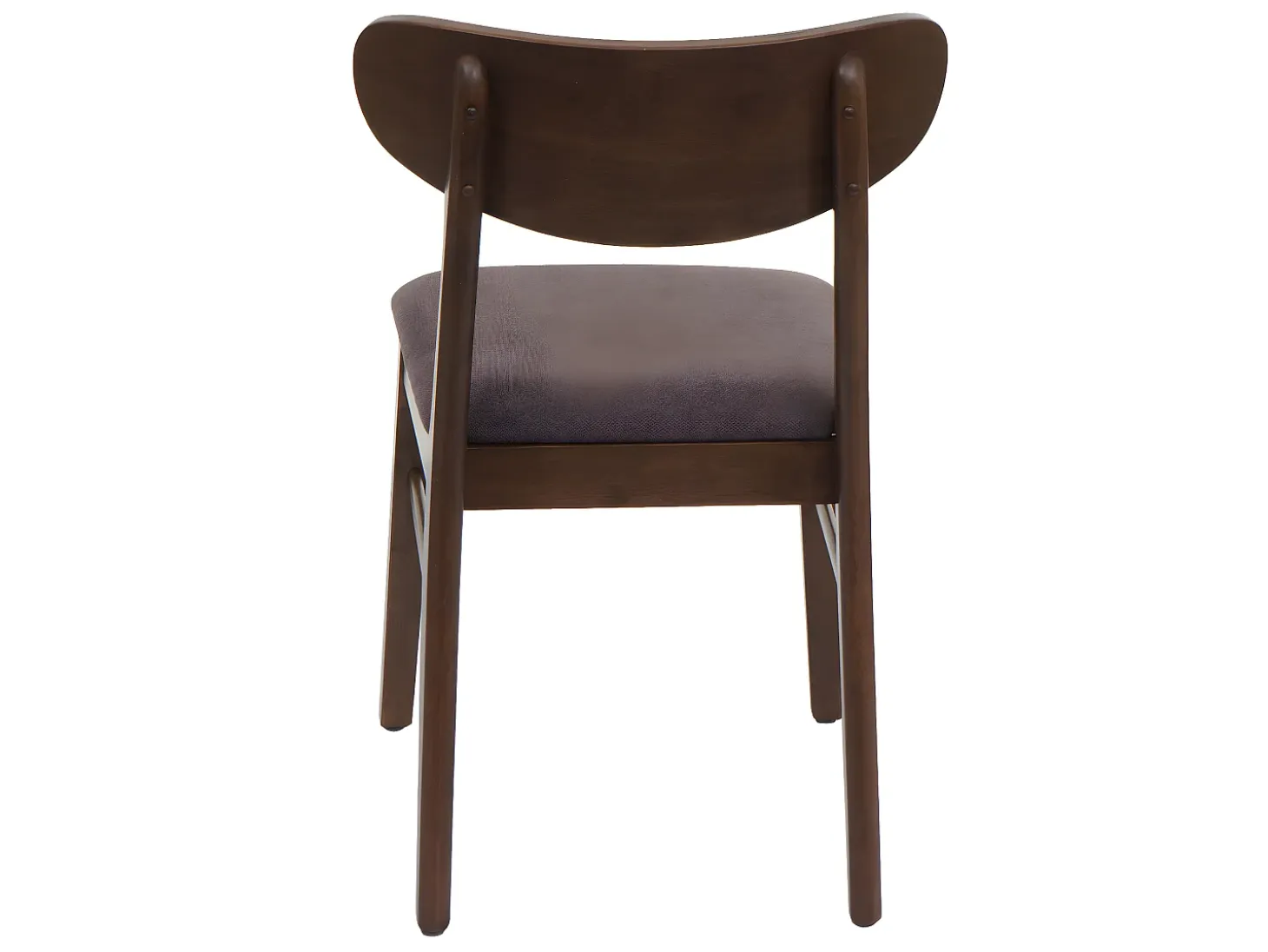 Silla de comedor MCW-M59 (juego de 6), estructura oscura, topo