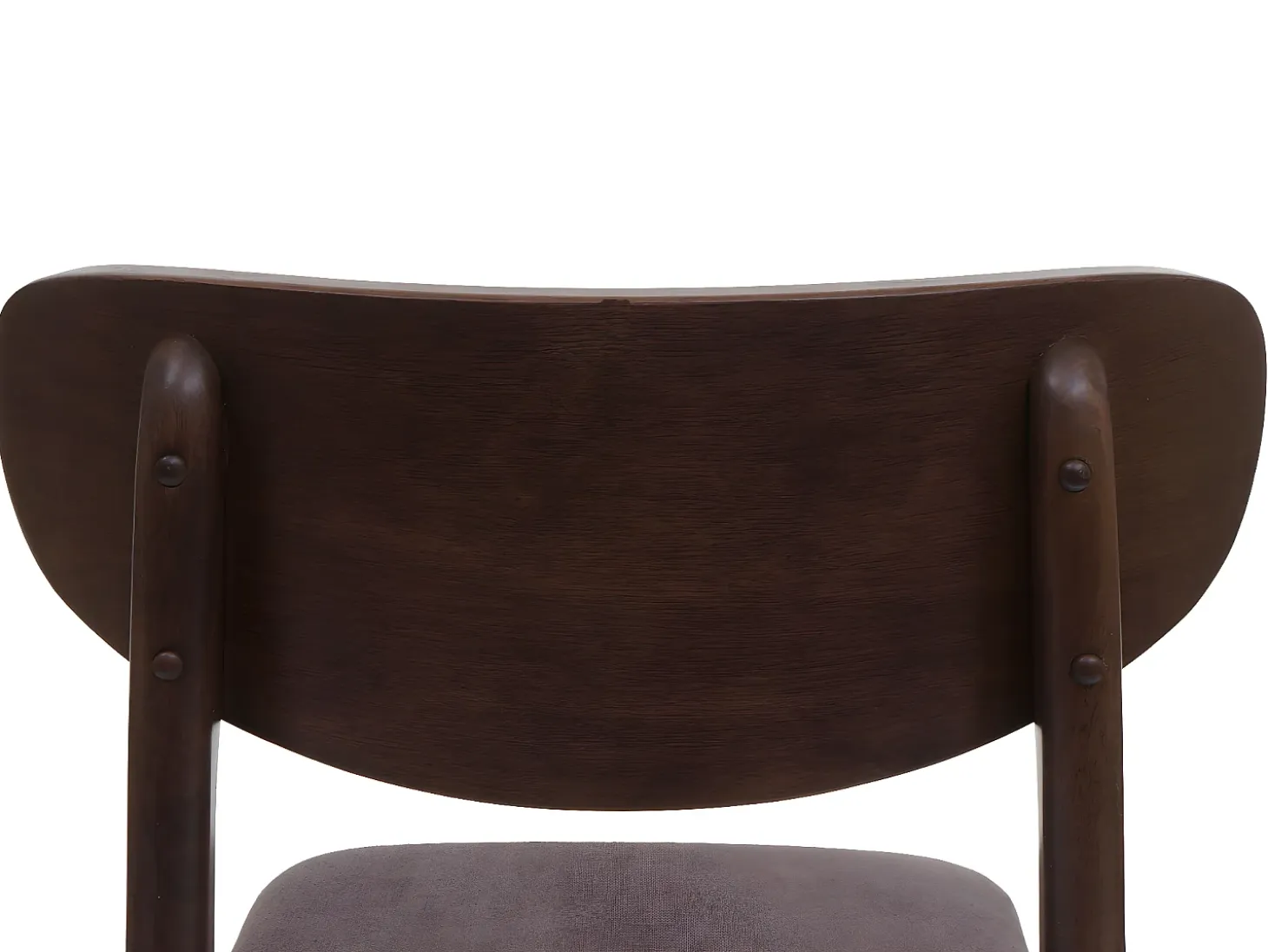 Silla de comedor MCW-M59 (juego de 6), estructura oscura, topo