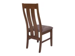 Silla de comedor MCW-M58 (set de 2), estructura oscura, topo