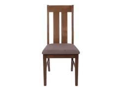 Silla de comedor MCW-M58 (set de 2), estructura oscura, topo