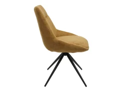 Silla de comedor MCW-M65 (set de 2), amarillo mostaza