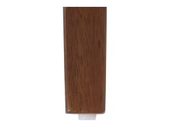 Silla de comedor MCW-M58 (set de 2), estructura oscura, crema