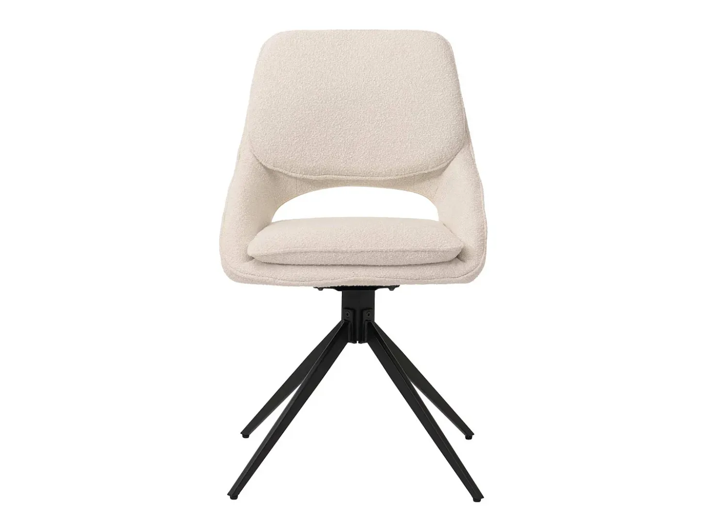Silla de comedor MCW-N74 (juego de 6), color crema