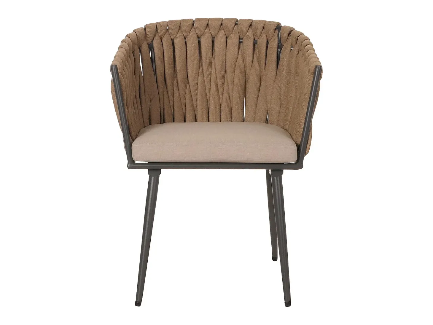 Silla de comedor MCW-N38 (juego de 6), cojín beige marrón claro