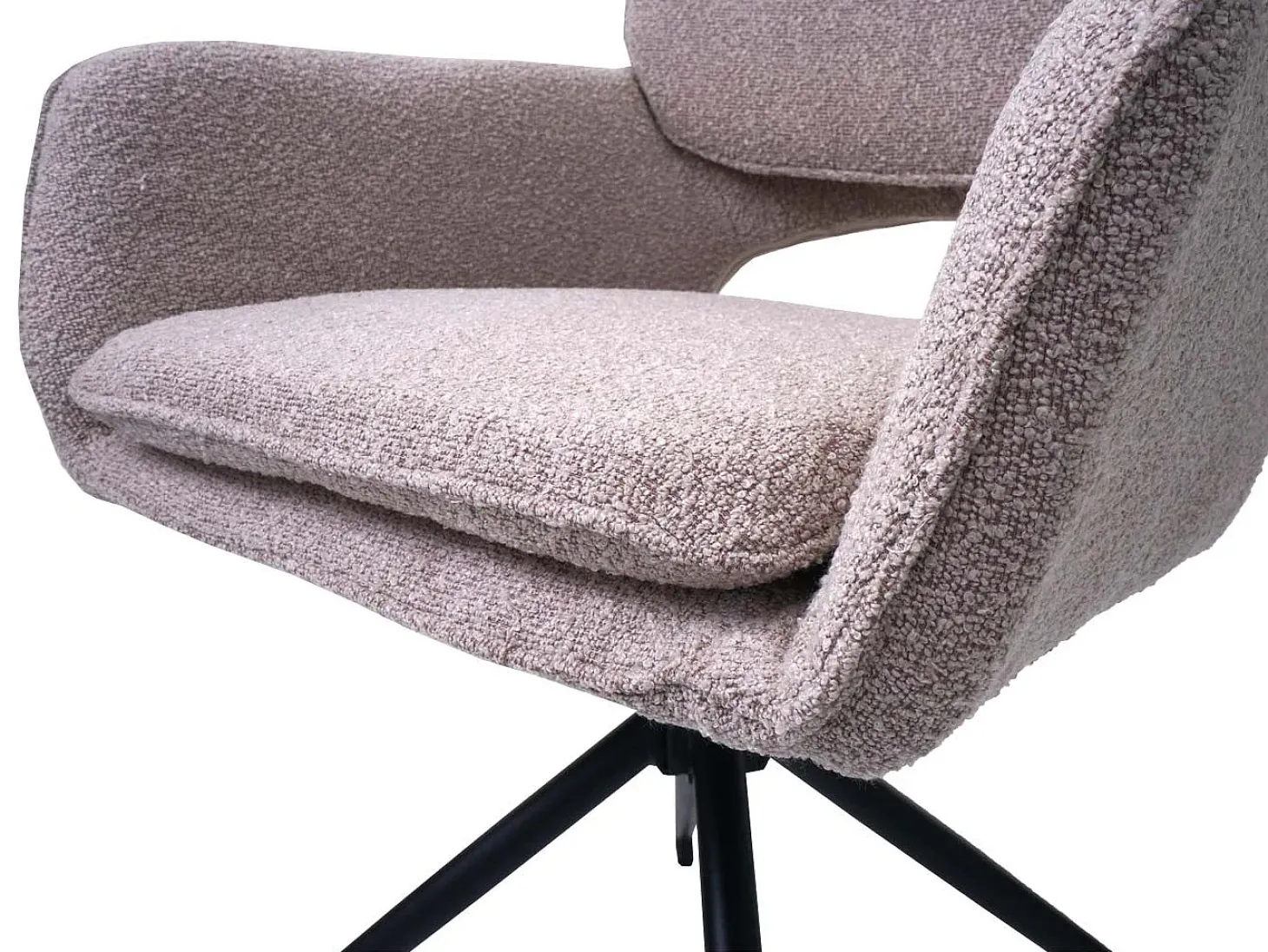 Silla de comedor MCW-N74 (juego de 6), beige