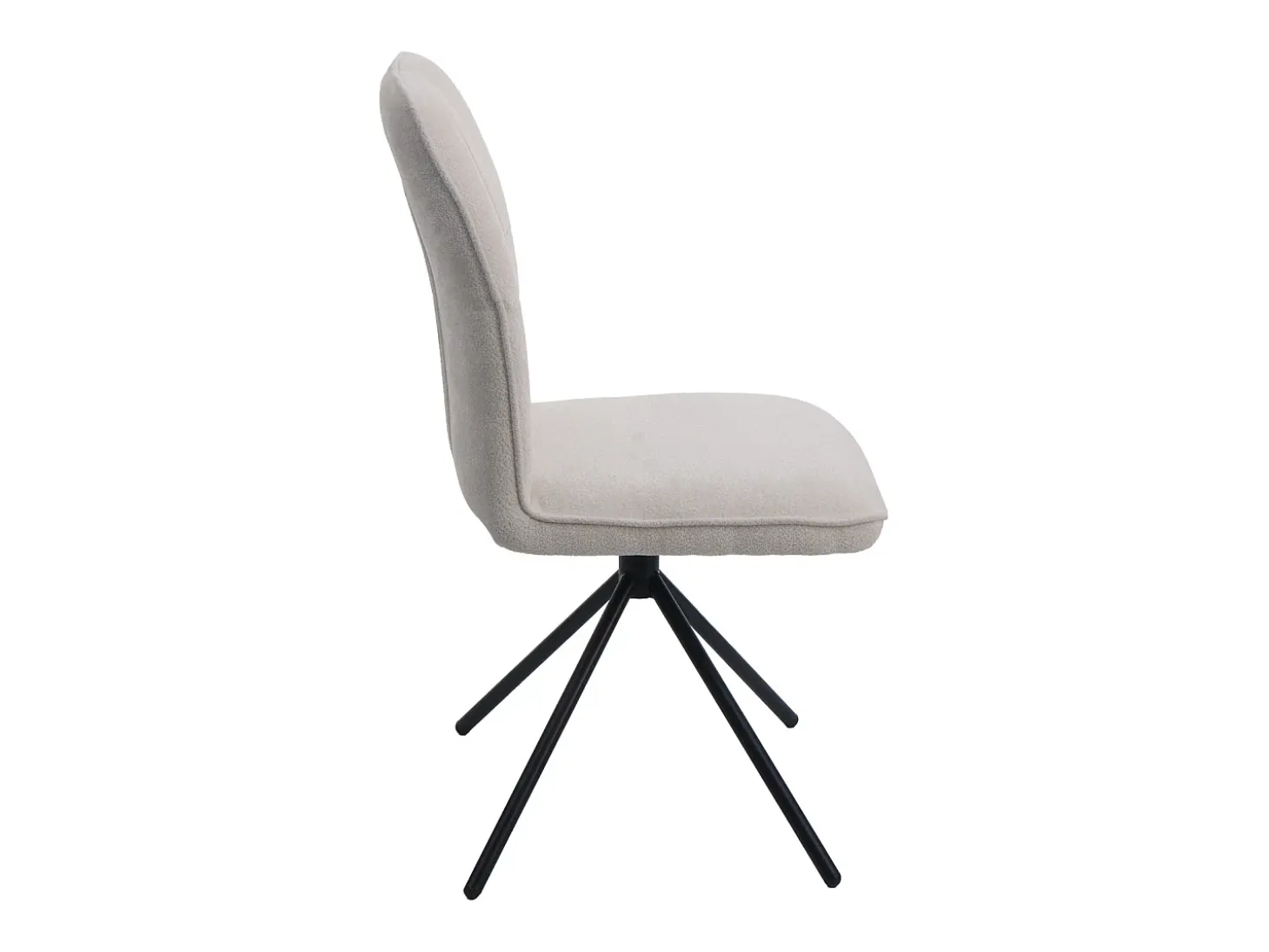 Silla de comedor MCW-N99 (juego de 2), crema