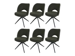 Silla de comedor MCW-N72 (juego de 6), verde