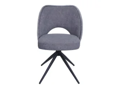 Silla de comedor MCW-N72 (juego de 6), gris oscuro