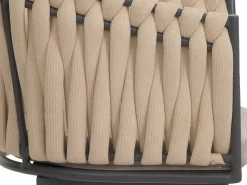 Silla de comedor MCW-N38 (set de 2), cojín crema marrón claro