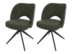 Silla de comedor MCW-N72 (set de 2), verde