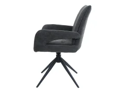 Silla de comedor MCW-O78, gris oscuro